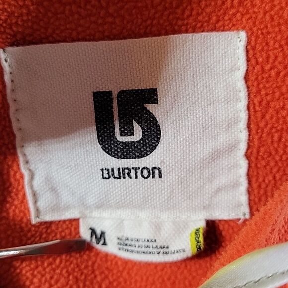 BURTON MULTI COLOR ZIP UP HOODIE FLEECE JACKET - Picture 2 of 5